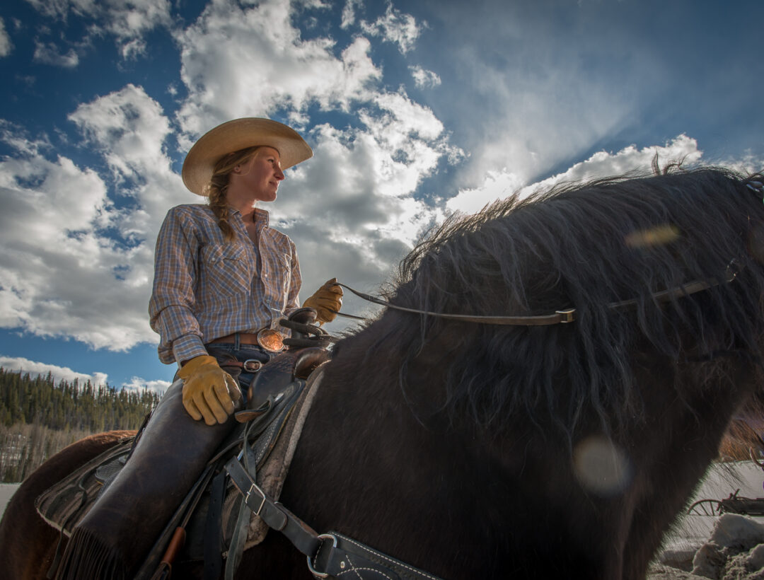 Western photography colorado photographer cowgirl horse equestrian